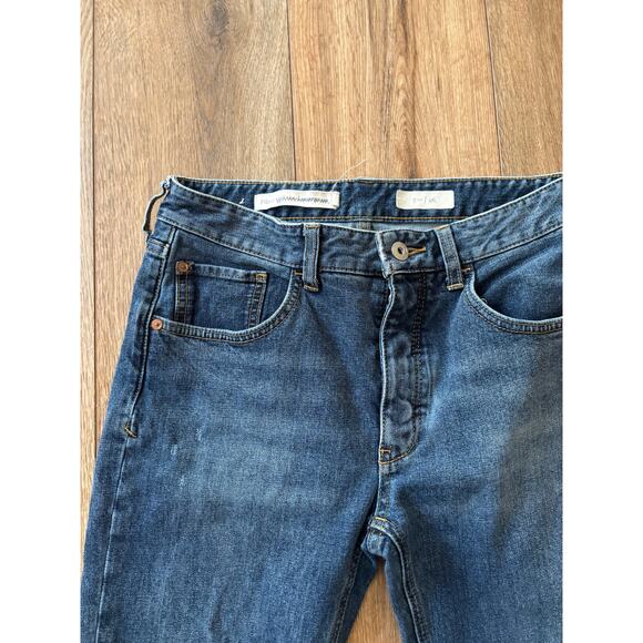 Anthropologie Pilcro High Rise Two Tone Flare Jeans Size 26 - Picture 5 of 7